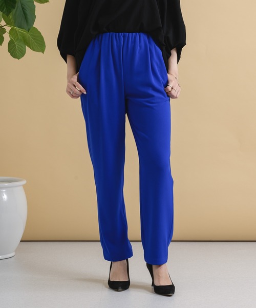 Paradise Picnic(パラダイスピクニック)の「CYAN ウエストギャザーカラーパンツ(その他パンツ・レディース・ブラック/ブルー/ピンク・FREE)」の3枚目の写真