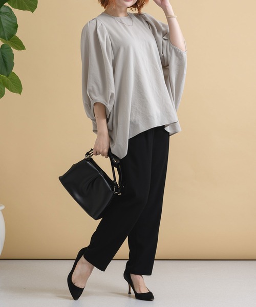 Paradise Picnic(パラダイスピクニック)の「CYAN ウエストギャザーカラーパンツ(その他パンツ・レディース・ブラック/ブルー/ピンク・FREE)」の8枚目の写真