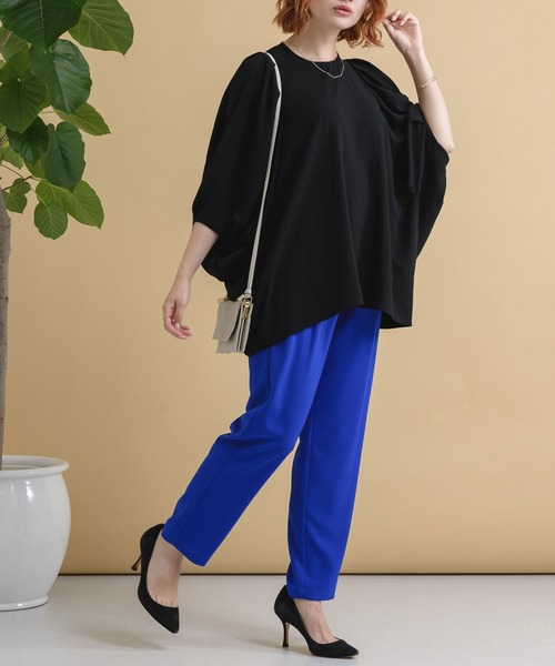 Paradise Picnic(パラダイスピクニック)の「CYAN ウエストギャザーカラーパンツ(その他パンツ・レディース・ブラック/ブルー/ピンク・FREE)」の10枚目の写真