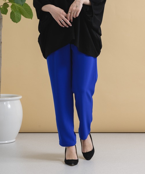 Paradise Picnic(パラダイスピクニック)の「CYAN ウエストギャザーカラーパンツ(その他パンツ・レディース・ブラック/ブルー/ピンク・FREE)」の12枚目の写真