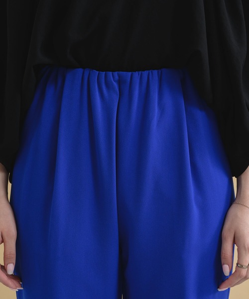 Paradise Picnic(パラダイスピクニック)の「CYAN ウエストギャザーカラーパンツ(その他パンツ・レディース・ブラック/ブルー/ピンク・FREE)」の17枚目の写真