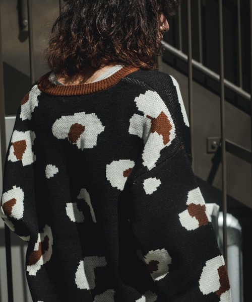 BROKEN BASE(ブロークンベース)の「レオパードニットカーディガン(カーディガン/ボレロ・メンズ・ブラック/ベージュ・LARGE/MEDIUM)」の16枚目の写真