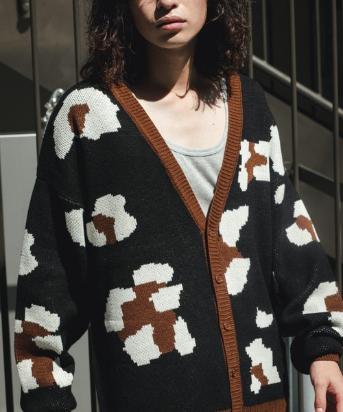 BROKEN BASE(ブロークンベース)の「レオパードニットカーディガン(カーディガン/ボレロ・メンズ・ブラック/ベージュ・LARGE/MEDIUM)」の17枚目の写真