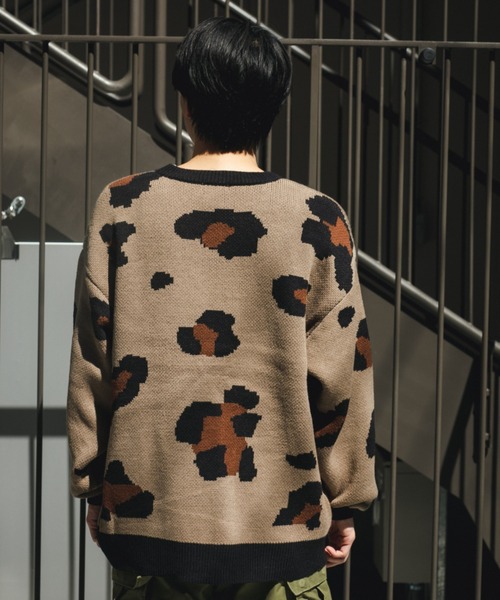 BROKEN BASE(ブロークンベース)の「レオパードニットカーディガン(カーディガン/ボレロ・メンズ・ブラック/ベージュ・LARGE/MEDIUM)」の21枚目の写真