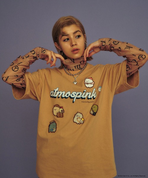 atmos pink(アトモスピンク)の「すみっコぐらし × atmos pink ビックTシャツ 【SP】(Tシャツ/カットソー・レディース・ベージュ/ホワイト・XS/S/L/M)」の3枚目の写真