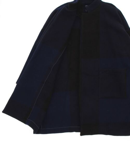 GALLEGO DESPORTES（ギャレゴデスポート）の「GALLEGO DESPORTES | ウールチェック ビッグコート MEN（その他アウター・メンズ・ブルー系その他5・LARGE/MEDIUM）」の3枚目の写真