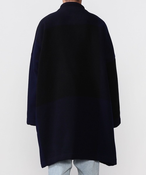 GALLEGO DESPORTES（ギャレゴデスポート）の「GALLEGO DESPORTES | ウールチェック ビッグコート MEN（その他アウター・メンズ・ブルー系その他5・LARGE/MEDIUM）」の7枚目の写真