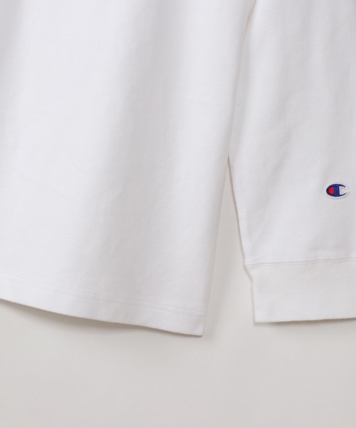 Champion（チャンピオン）の「【Champion/チャンピオン】メンズ ベーシック モックネックロングスリーブTシャツ（Tシャツ/カットソー・メンズ・ブラック/ネイビー/オフホワイト/オリーブ/チャコール/マルーン・MEDIUM/X-LARGE/LARGE/SMALL）」の7枚目の写真