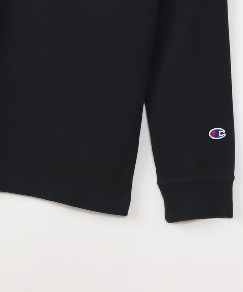 Champion（チャンピオン）の「【Champion/チャンピオン】メンズ ベーシック モックネックロングスリーブTシャツ（Tシャツ/カットソー・メンズ・ブラック/ネイビー/オフホワイト/オリーブ/チャコール/マルーン・MEDIUM/X-LARGE/LARGE/SMALL）」の10枚目の写真