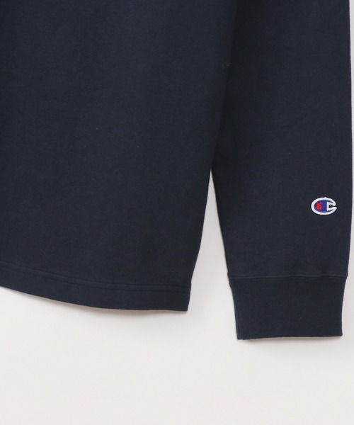 Champion（チャンピオン）の「【Champion/チャンピオン】メンズ ベーシック モックネックロングスリーブTシャツ（Tシャツ/カットソー・メンズ・ブラック/ネイビー/オフホワイト/オリーブ/チャコール/マルーン・MEDIUM/X-LARGE/LARGE/SMALL）」の20枚目の写真