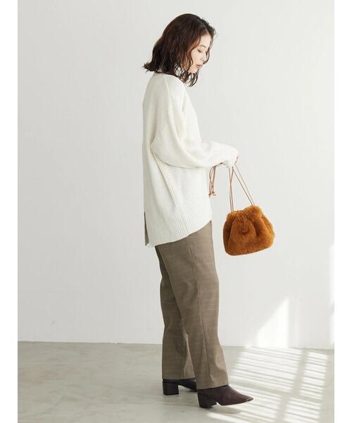 Green Parks(グリーンパークス)の「チェックワイドパンツ(その他パンツ・レディース・グリーン系その他2/ブルー系その他/ハウンドトゥース・FREE)」の12枚目の写真