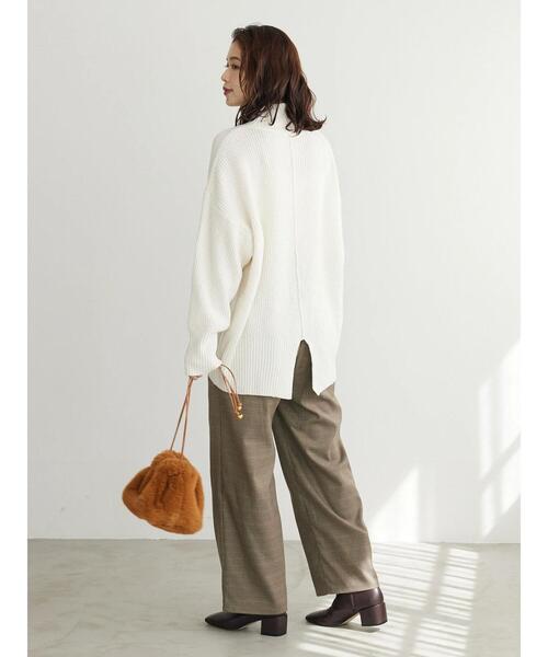 Green Parks(グリーンパークス)の「チェックワイドパンツ(その他パンツ・レディース・グリーン系その他2/ブルー系その他/ハウンドトゥース・FREE)」の13枚目の写真