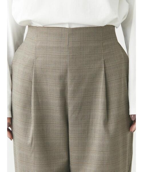 Green Parks(グリーンパークス)の「チェックワイドパンツ(その他パンツ・レディース・グリーン系その他2/ブルー系その他/ハウンドトゥース・FREE)」の14枚目の写真