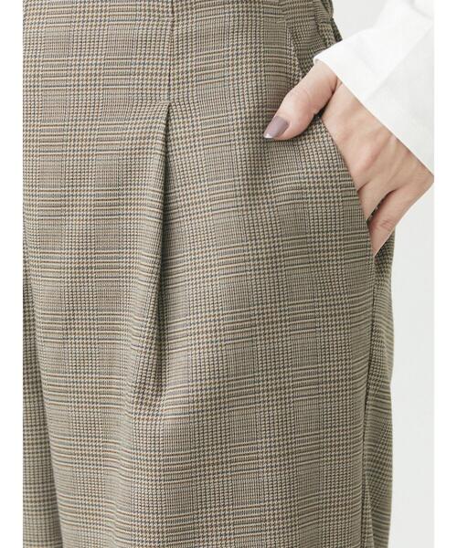 Green Parks(グリーンパークス)の「チェックワイドパンツ(その他パンツ・レディース・グリーン系その他2/ブルー系その他/ハウンドトゥース・FREE)」の15枚目の写真