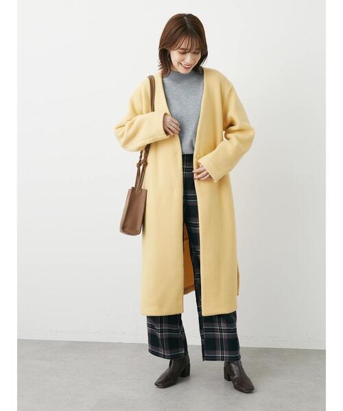 Green Parks(グリーンパークス)の「チェックワイドパンツ(その他パンツ・レディース・グリーン系その他2/ブルー系その他/ハウンドトゥース・FREE)」の20枚目の写真