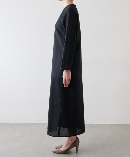 Whim Gazette(ウィムガゼット)の「【GEMINI】シャドーボーダーワンピース(ワンピース・レディース・ブラック・FREE)」の9枚目の写真