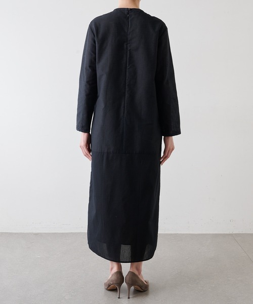 Whim Gazette(ウィムガゼット)の「【GEMINI】シャドーボーダーワンピース(ワンピース・レディース・ブラック・FREE)」の10枚目の写真