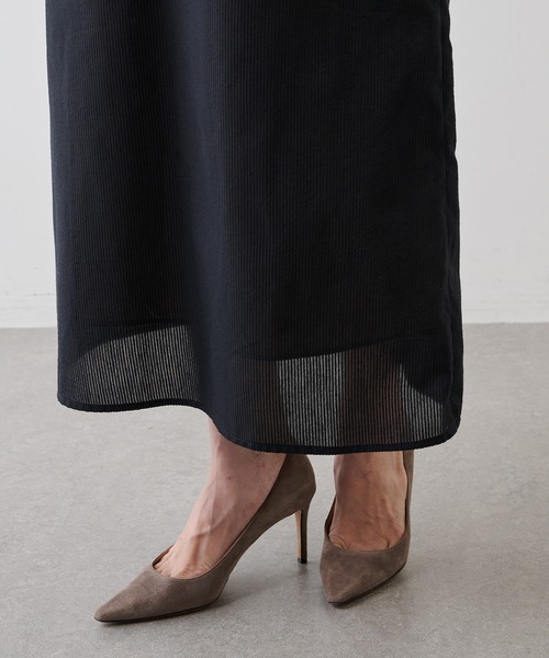 Whim Gazette(ウィムガゼット)の「【GEMINI】シャドーボーダーワンピース(ワンピース・レディース・ブラック・FREE)」の14枚目の写真