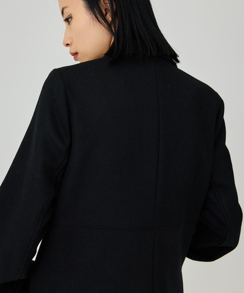 UNITED TOKYO(ユナイテッドトウキョウ)の「レイルボクシーブレストコート(チェスターコート・レディース・ブラック/アイボリー/グレー/インディゴブルー・1/2)」の19枚目の写真