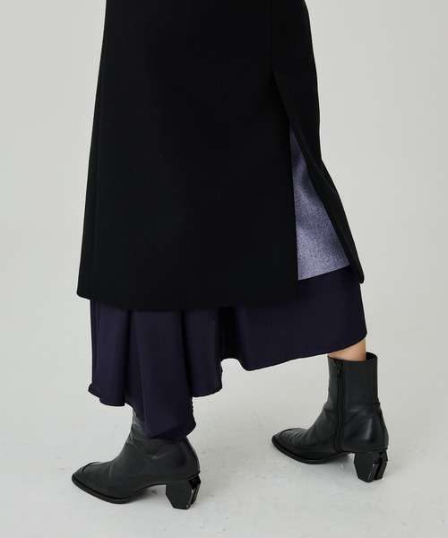 UNITED TOKYO(ユナイテッドトウキョウ)の「レイルボクシーブレストコート(チェスターコート・レディース・ブラック/アイボリー/グレー/インディゴブルー・1/2)」の20枚目の写真