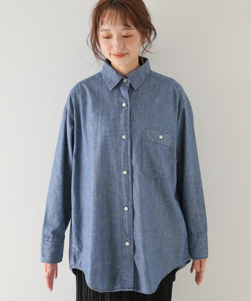 プラージュ タンガリーシャツ plage（プラージュ）の「3/8 per plage ダンガリーシャツ