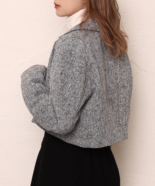 one after another NICE CLAUP（ワンアフターアナザーナイスクラップ）の「【ジャケット/ワンピース/スカートで着れる】マルチWAYワンピースコート（テーラードジャケット・レディース・ブラウン/グレー系その他/ブラウン系その他・FREE）」の12枚目の写真