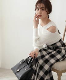 PROPORTION BODY DRESSING | 【美人百花11月号タイアップ 休井美郷さん着用商品】ギンガムツイードマーメイド / 1212220006(スカート)