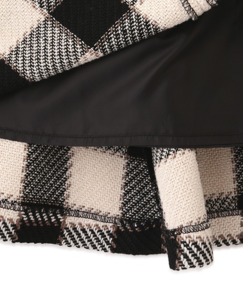 PROPORTION BODY DRESSING（プロポーションボディドレッシング）の「【美人百花11月号タイアップ 休井美郷さん着用商品】ギンガムツイードマーメイド / 1212220006（スカート・レディース・ダークグレー/ブラック/パープル・SMALL/MEDIUM）」の18枚目の写真