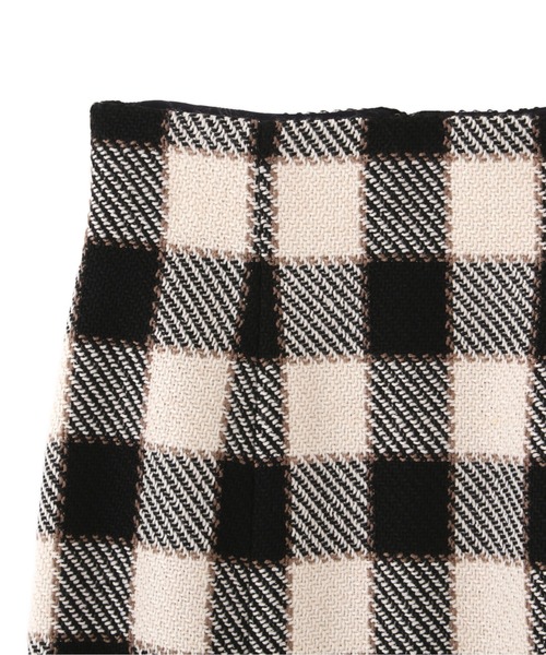 PROPORTION BODY DRESSING（プロポーションボディドレッシング）の「【美人百花11月号タイアップ 休井美郷さん着用商品】ギンガムツイードマーメイド / 1212220006（スカート・レディース・ダークグレー/ブラック/パープル・SMALL/MEDIUM）」の15枚目の写真