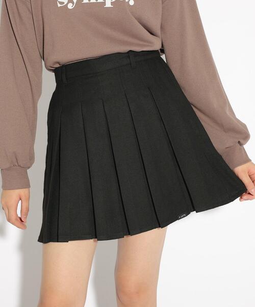 PINK-latte(ピンクラテ)の「◆【ウエスト調整可】着心地バツグン!チェックプリーツスカート(スカート・キッズ・グレー系1/ダークブラウン系1/ブルー系1/ベージュ系1/ブラック/ベージュ/ベージュ系その他2・14/15 /16)」の1枚目の写真