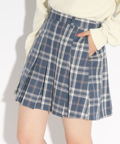 PINK-latte(ピンクラテ)の「◆【ウエスト調整可】着心地バツグン!チェックプリーツスカート(スカート・キッズ・グレー系1/ダークブラウン系1/ブルー系1/ベージュ系1/ブラック/ベージュ/ベージュ系その他2・14/15 /16)」の21枚目の写真