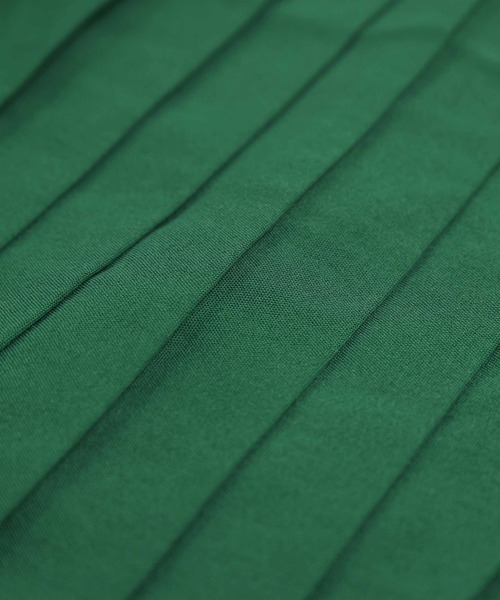 AMELY(エミリー)の「プリーツカラーワンピース(ワンピース・レディース・テラコッタ/グリーン/ベージュ/ブラック/ベージュ系その他/ライトグレー/ピンク/ネイビー・M/L)」の16枚目の写真