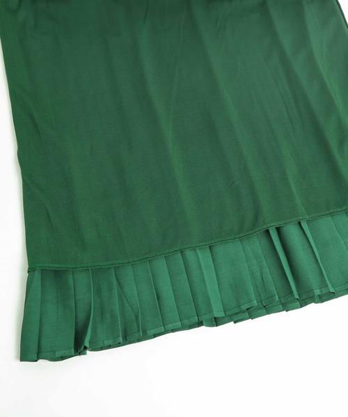 AMELY(エミリー)の「プリーツカラーワンピース(ワンピース・レディース・テラコッタ/グリーン/ベージュ/ブラック/ベージュ系その他/ライトグレー/ピンク/ネイビー・M/L)」の19枚目の写真