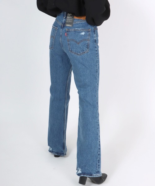 Levi's（リーバイス）の「Levi's（リーバイス）70's HIGH FLARE/フレアデニムパンツ レディース/ジーンズ（デニムパンツ・レディース・インディゴブルー/ダークインディゴブルー/ブラック系その他/ライトブルー・25inch/26inch/27inch/28inch/24inch）」の4枚目の写真