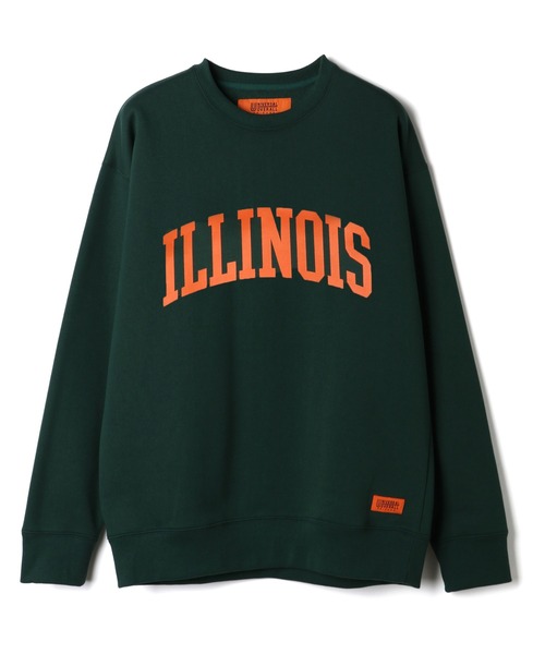 UNIVERSAL OVERALL(ユニバーサルオーバーオール)の「スウェットシャツ【SWEAT SHIRT_ILLINOIS】(スウェット・メンズ・ホワイト/モスグリーン/ヘザーグレー/ダークネイビー・XL/M/L)」の4枚目の写真