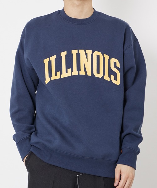 UNIVERSAL OVERALL(ユニバーサルオーバーオール)の「スウェットシャツ【SWEAT SHIRT_ILLINOIS】(スウェット・メンズ・ホワイト/モスグリーン/ヘザーグレー/ダークネイビー・XL/M/L)」の10枚目の写真