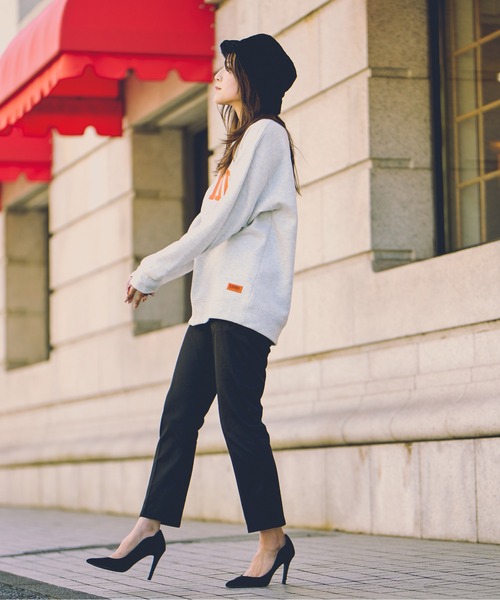 UNIVERSAL OVERALL(ユニバーサルオーバーオール)の「スウェットシャツ【SWEAT SHIRT_ILLINOIS】(スウェット・メンズ・ホワイト/モスグリーン/ヘザーグレー/ダークネイビー・XL/M/L)」の6枚目の写真