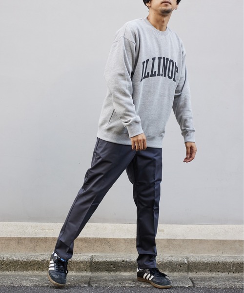 UNIVERSAL OVERALL(ユニバーサルオーバーオール)の「スウェットシャツ【SWEAT SHIRT_ILLINOIS】(スウェット・メンズ・ホワイト/モスグリーン/ヘザーグレー/ダークネイビー・XL/M/L)」の21枚目の写真