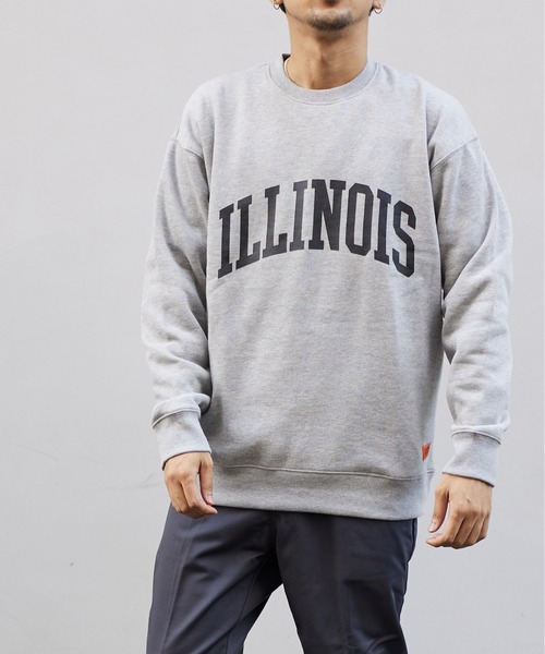 UNIVERSAL OVERALL(ユニバーサルオーバーオール)の「スウェットシャツ【SWEAT SHIRT_ILLINOIS】(スウェット・メンズ・ホワイト/モスグリーン/ヘザーグレー/ダークネイビー・XL/M/L)」の19枚目の写真