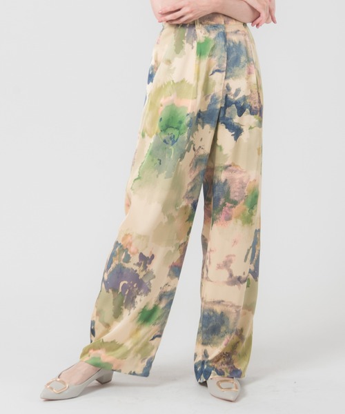 LAYMEE（レイミー）の「Richter pants / リヒターパンツ（その他パンツ・レディース・ネイビー/グリーン・FREE）」の2枚目の写真