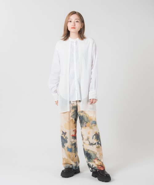 LAYMEE（レイミー）の「Richter pants / リヒターパンツ（その他パンツ・レディース・ネイビー/グリーン・FREE）」の17枚目の写真