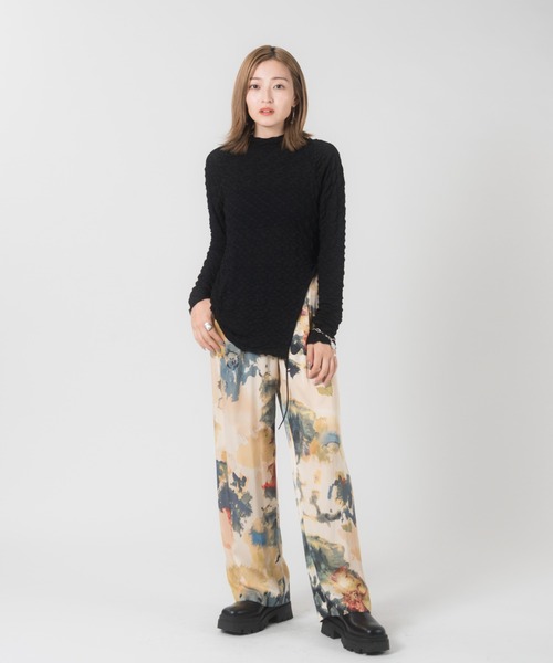 LAYMEE（レイミー）の「Richter pants / リヒターパンツ（その他パンツ・レディース・ネイビー/グリーン・FREE）」の7枚目の写真