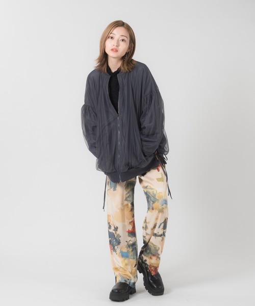 LAYMEE（レイミー）の「Richter pants / リヒターパンツ（その他パンツ・レディース・ネイビー/グリーン・FREE）」の4枚目の写真