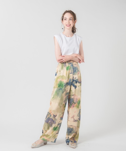 LAYMEE（レイミー）の「Richter pants / リヒターパンツ（その他パンツ・レディース・ネイビー/グリーン・FREE）」の22枚目の写真