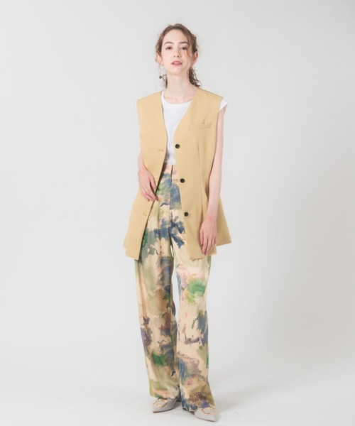 LAYMEE（レイミー）の「Richter pants / リヒターパンツ（その他パンツ・レディース・ネイビー/グリーン・FREE）」の14枚目の写真