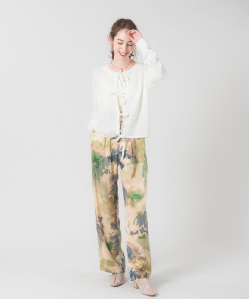 LAYMEE（レイミー）の「Richter pants / リヒターパンツ（その他パンツ・レディース・ネイビー/グリーン・FREE）」の8枚目の写真