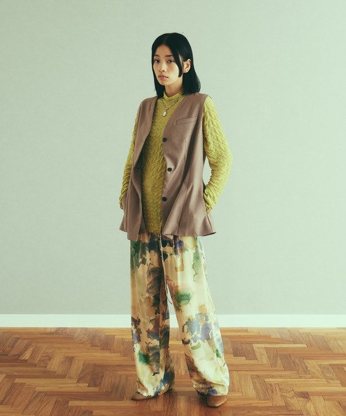 LAYMEE（レイミー）の「Richter pants / リヒターパンツ（その他パンツ・レディース・ネイビー/グリーン・FREE）」の15枚目の写真