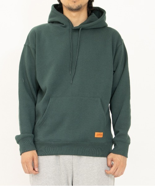 UNIVERSAL OVERALL(ユニバーサルオーバーオール)の「スウェット フーディー / パーカー 【SWEAT HOODIE】(パーカー・メンズ・マルーン/レンガ/ダークネイビー/ブラック/ダークグリーン/ホワイト/ブラウン系その他/ヘザーグレー・M/L/S/XL)」の14枚目の写真