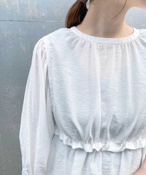 Kastane（カスタネ）の「長袖チュニック（チュニック・レディース・サックスブルー・FREE）」の8枚目の写真