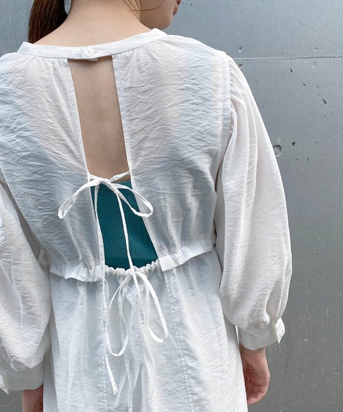 Kastane（カスタネ）の「長袖チュニック（チュニック・レディース・サックスブルー・FREE）」の3枚目の写真